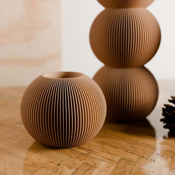 Modernized Pottery Bubble Vase
