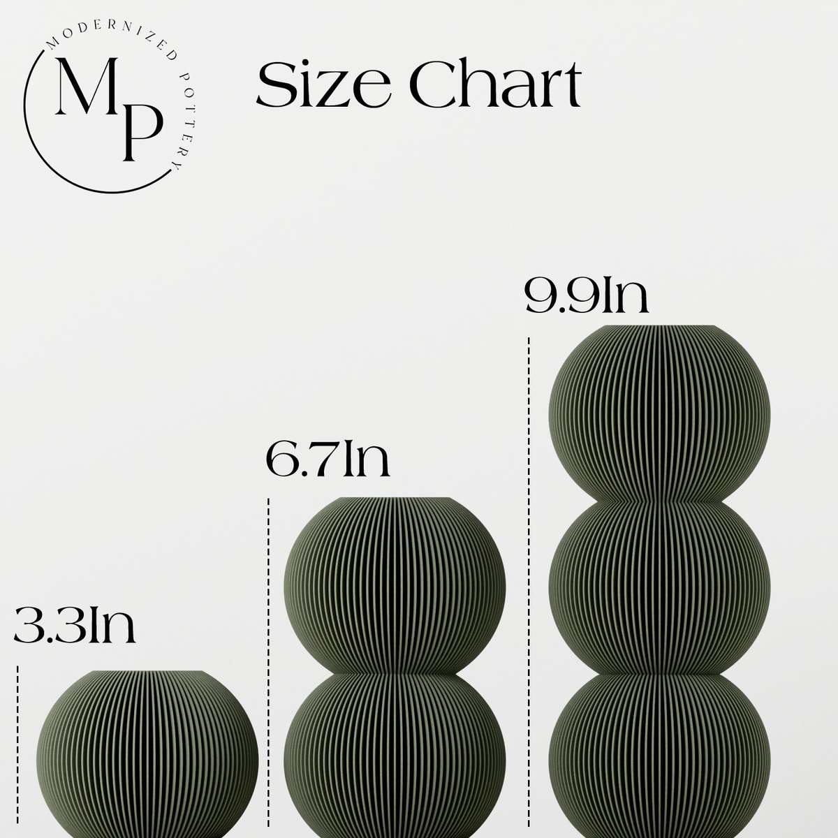 Modernized Pottery Bubble Vase - Image 11 of 11