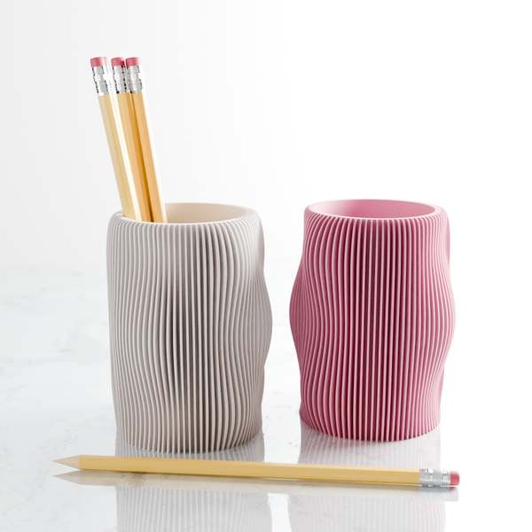 Modernized Pottery Bubbly Pencil Holder