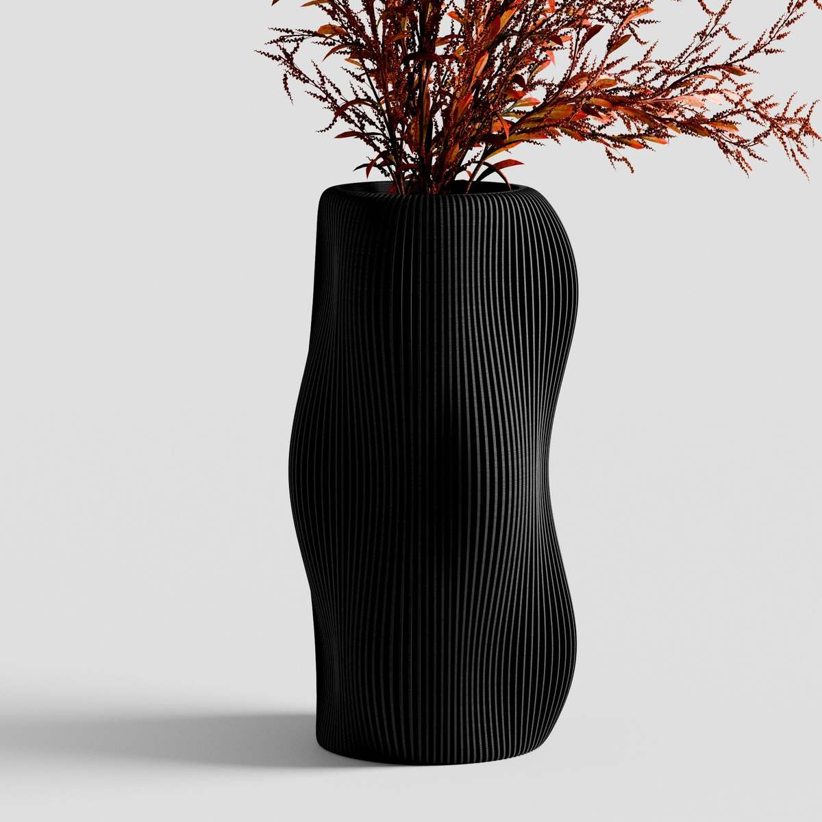 Modernized Pottery Bubbly Vase - Image 2 of 12