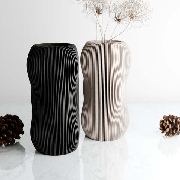Modernized Pottery Bubbly Vase
