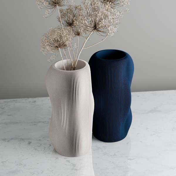 Modernized Pottery Bubbly Vase