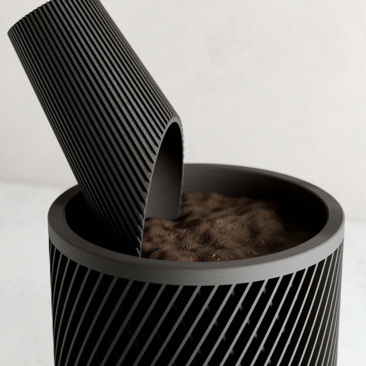 Modernized Pottery Cylindrical Soil Scoop - Image 8 of 9