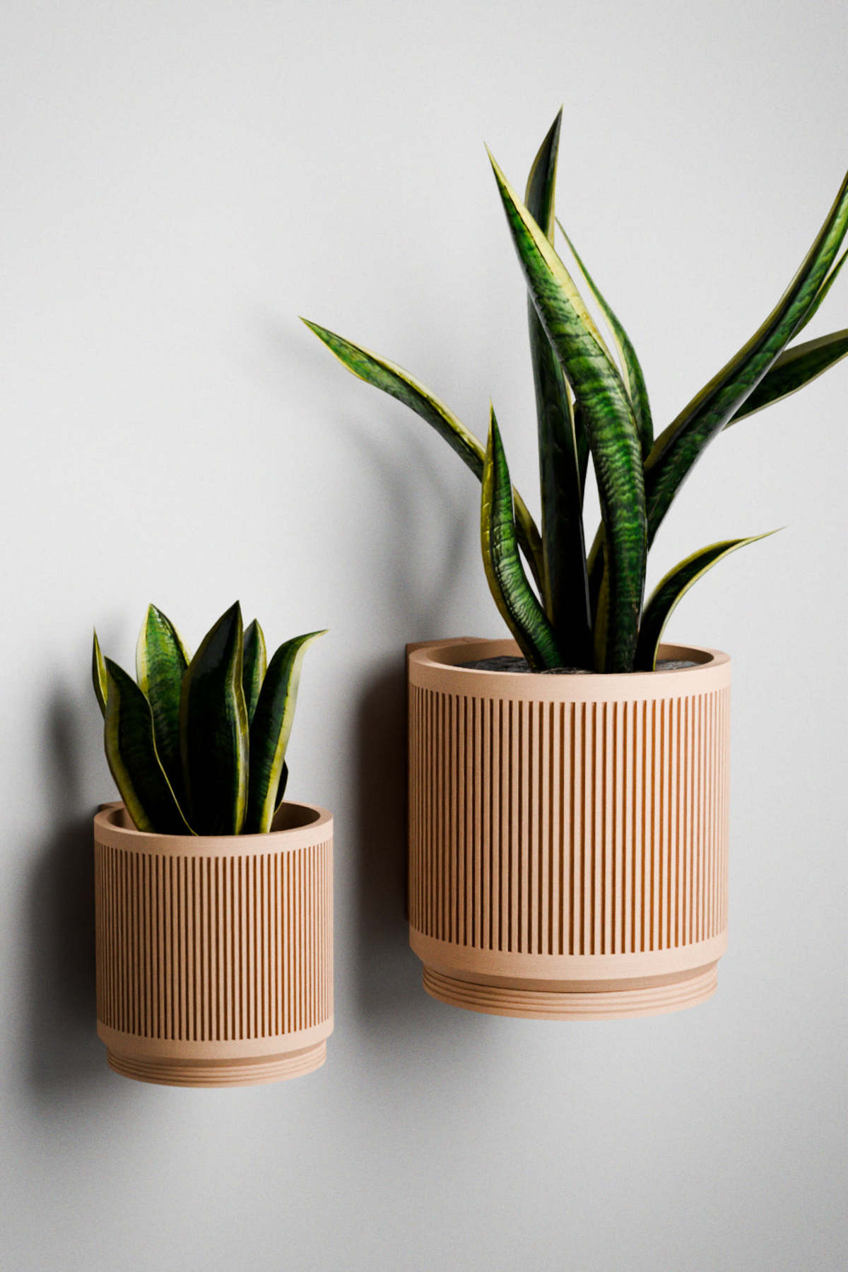 Modernized Pottery Hanging Stream Wall Planter - Image 1 of 11