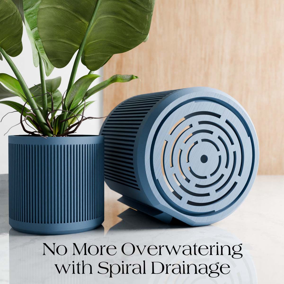 Modernized Pottery Hanging Stream Wall Planter - Image 5 of 11