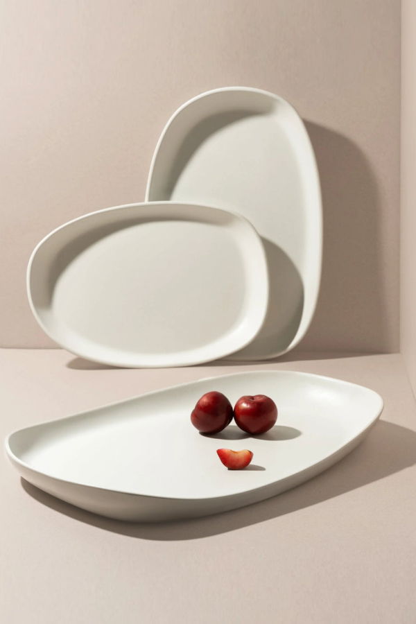 Gharyan Stoneware Mini Long Stoneware Serving Platter