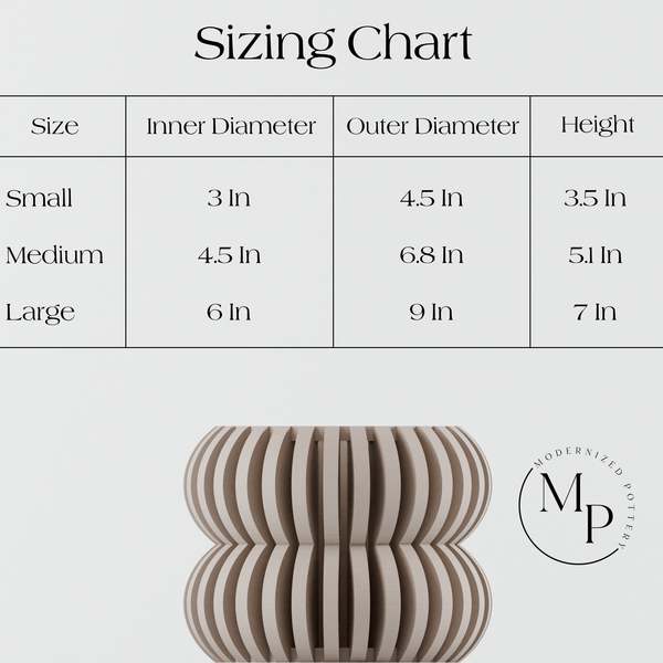 Modernized Pottery Orchid Planter Double Bubbles