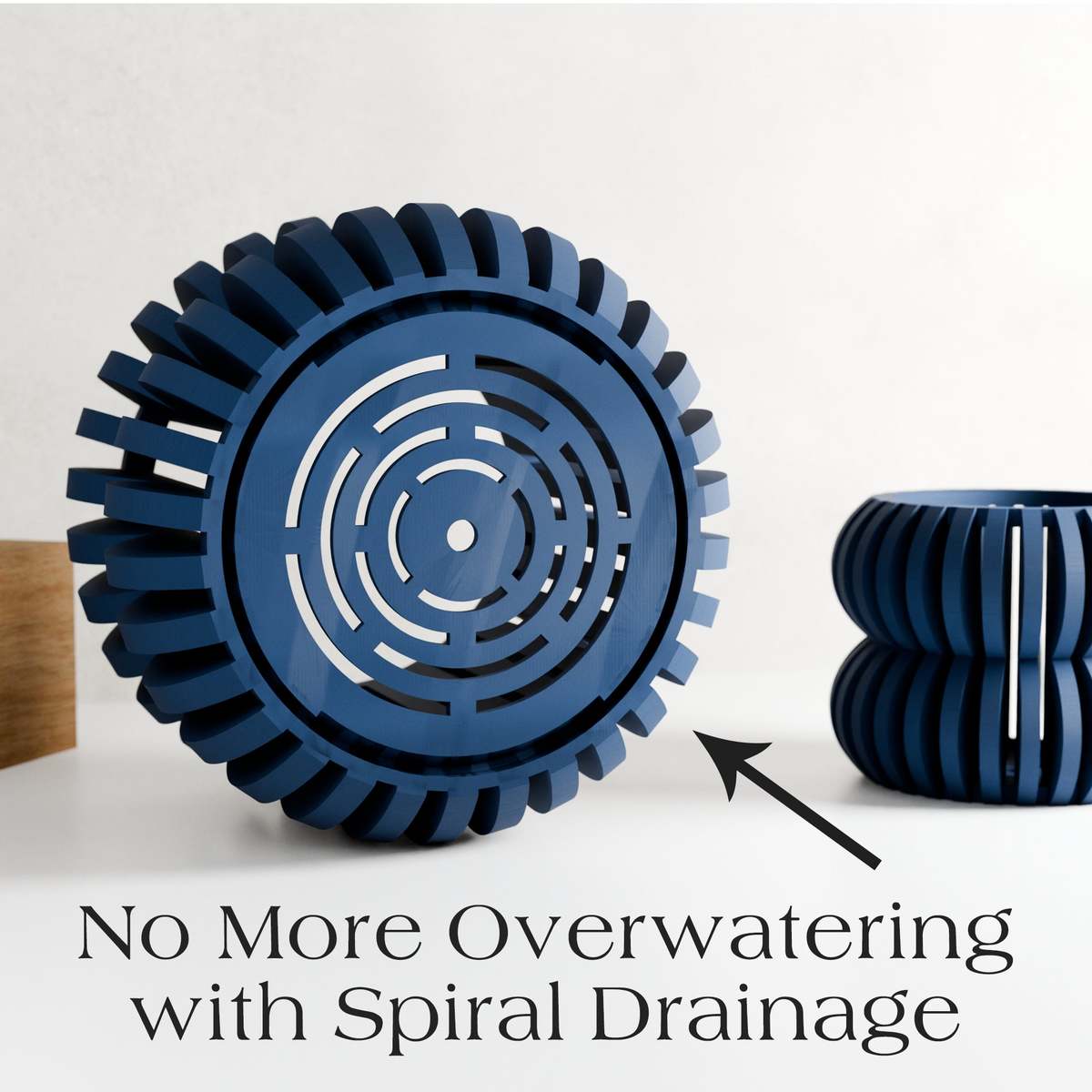 Modernized Pottery Orchid Planter Double Bubbles - Image 7 of 11