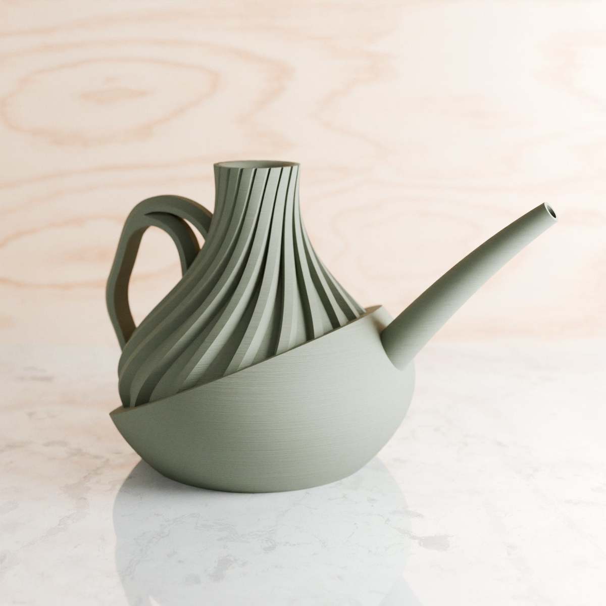 Modernized Pottery Revolve Watering Can - Image 1 of 10