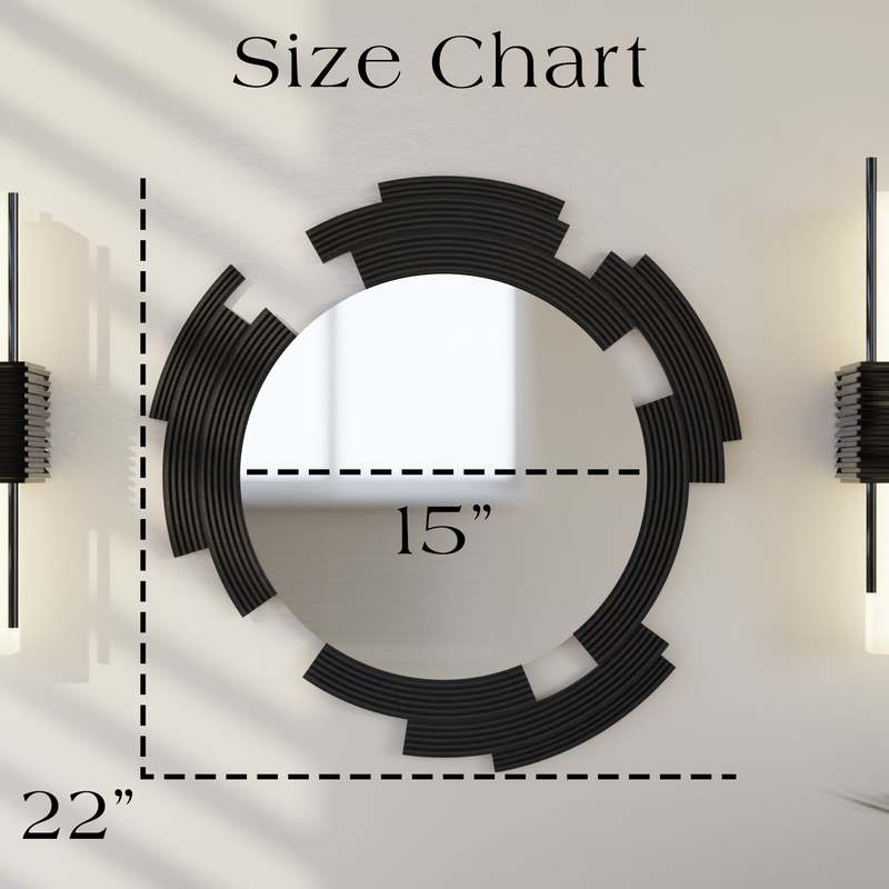Modernized Pottery Sculpt Mirror