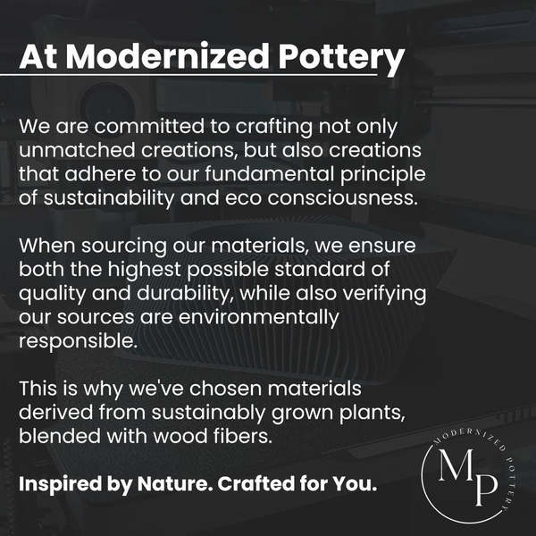 Modernized Pottery Triple Bubbles Planter