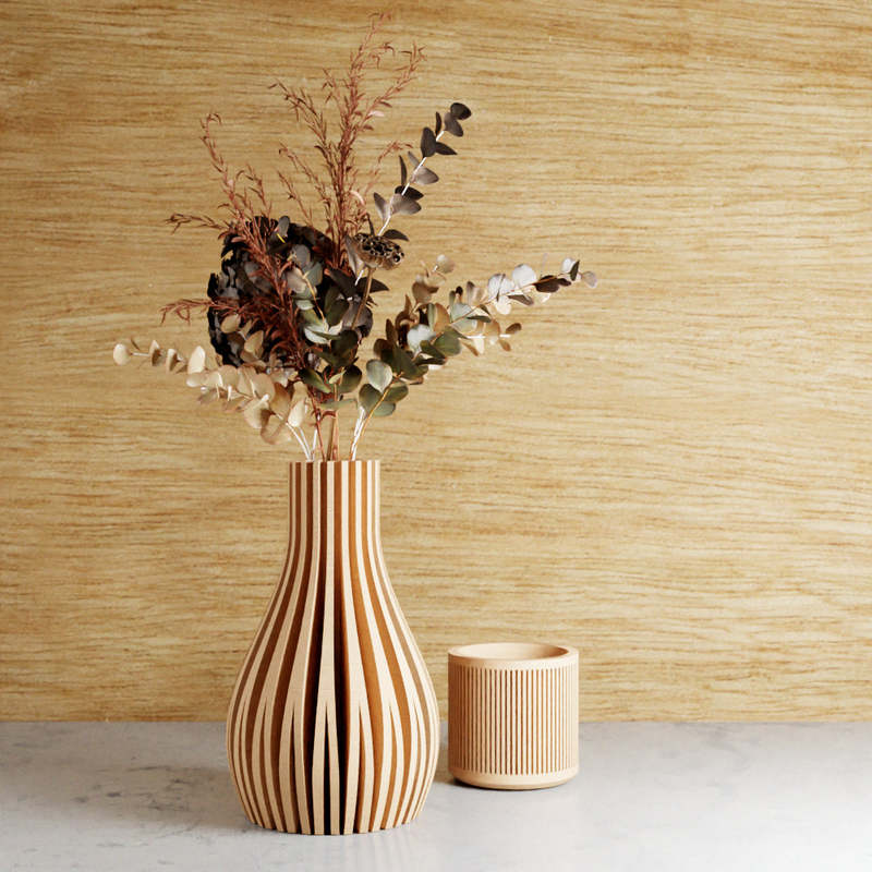 Modernized Pottery Willow Vase