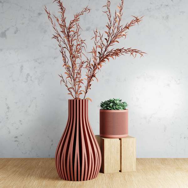 Modernized Pottery Willow Vase