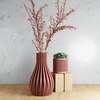 Modernized Pottery Willow Vase - Thumbnail 5