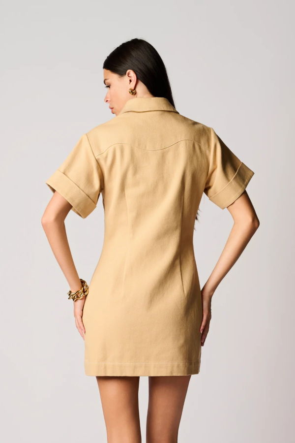 Hevron Beca Dress - Sandstone