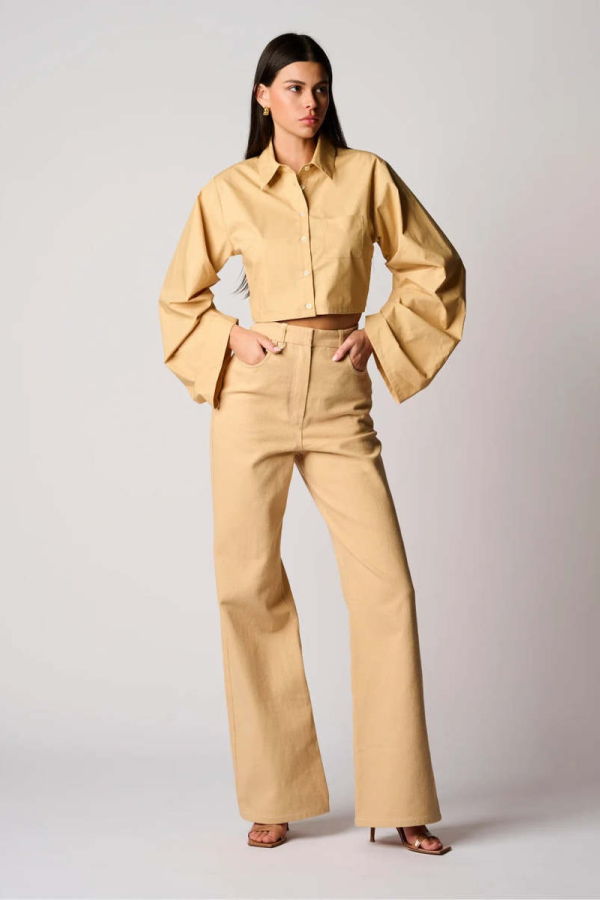 Hevron Raquel Top - Sandstone