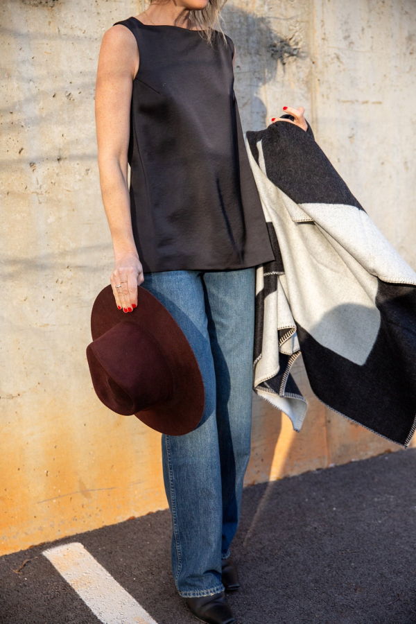 AMO Denim Annette High Rise Straight Leg Jeans