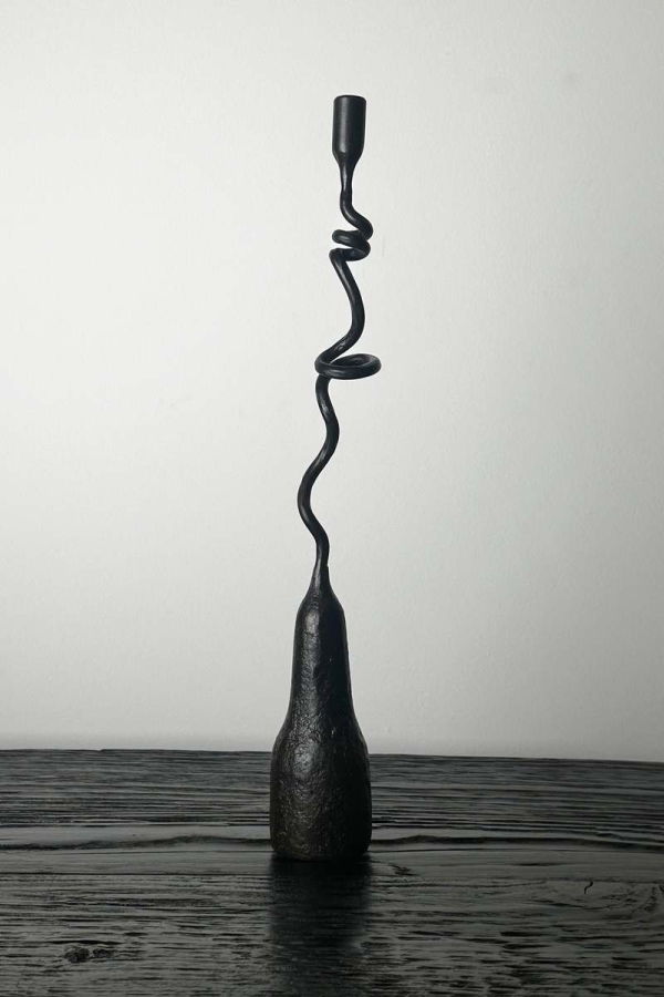 Maison Avenir Avenir Lumiere Iron Hand Forged Candlestick