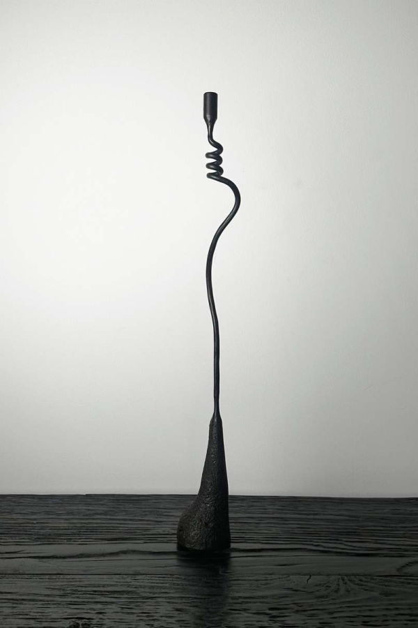 Maison Avenir Avenir Lumiere Iron Hand Forged Candlestick 20" Candlestick