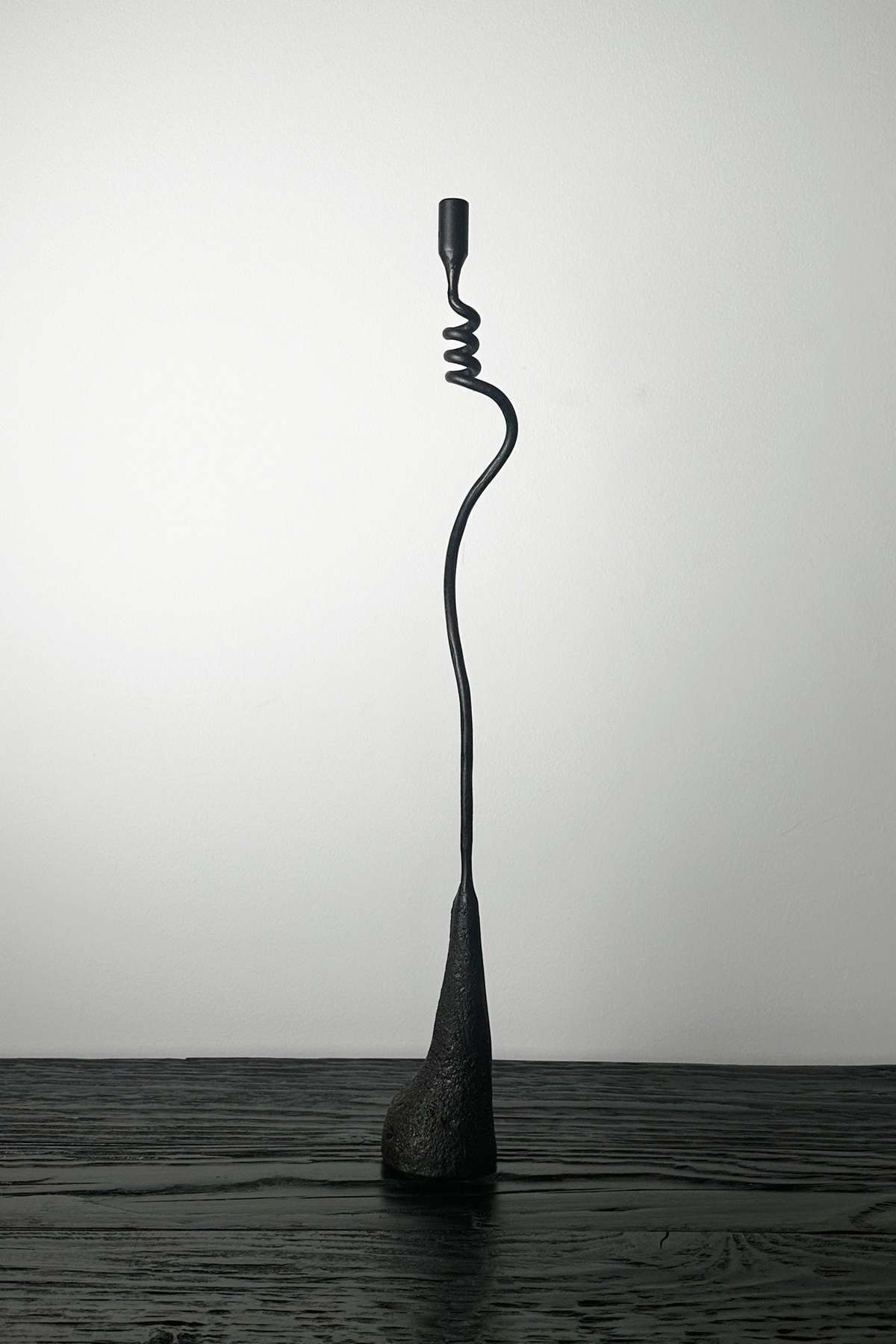 Maison Avenir Avenir Lumiere Iron Hand Forged Candlestick 20" Candlestick - Image 2 of 7