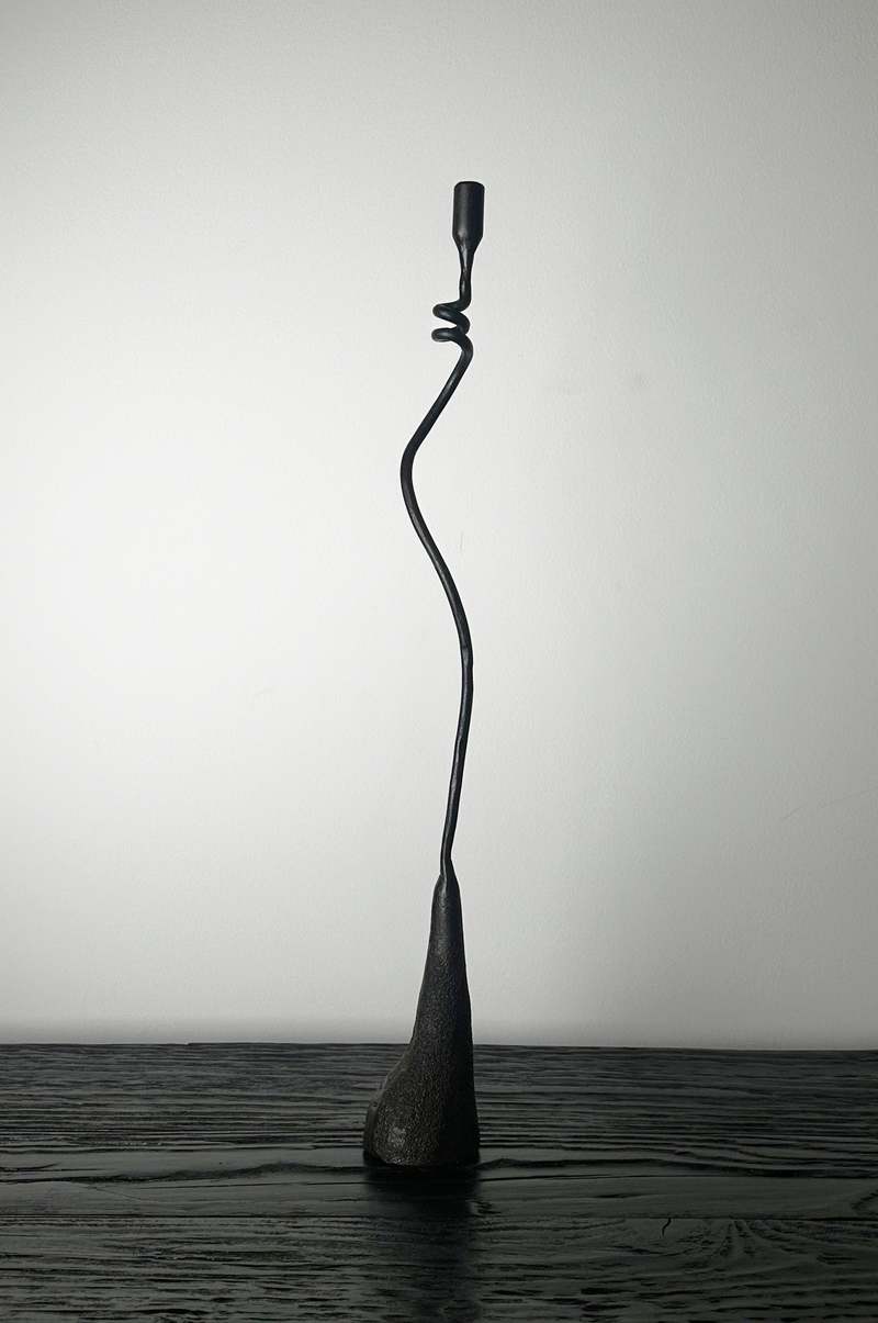 Maison Avenir Avenir Lumiere Iron Hand Forged Candlestick 20" Candlestick