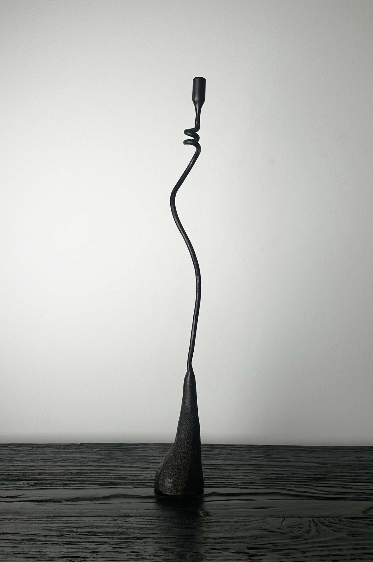 Maison Avenir Avenir Lumiere Iron Hand Forged Candlestick 20" Candlestick - Image 4 of 7