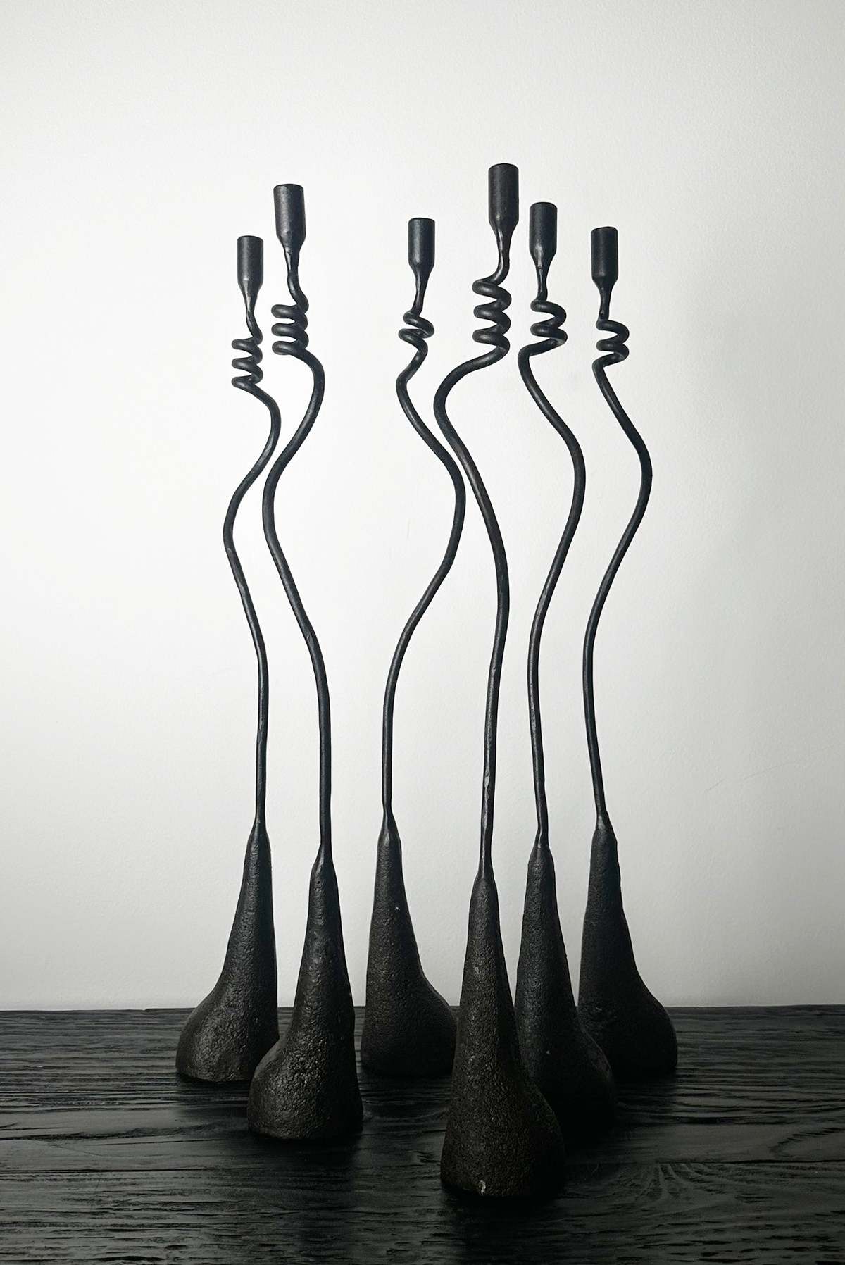 Maison Avenir Avenir Lumiere Iron Hand Forged Candlestick 20" Candlestick - Image 5 of 7