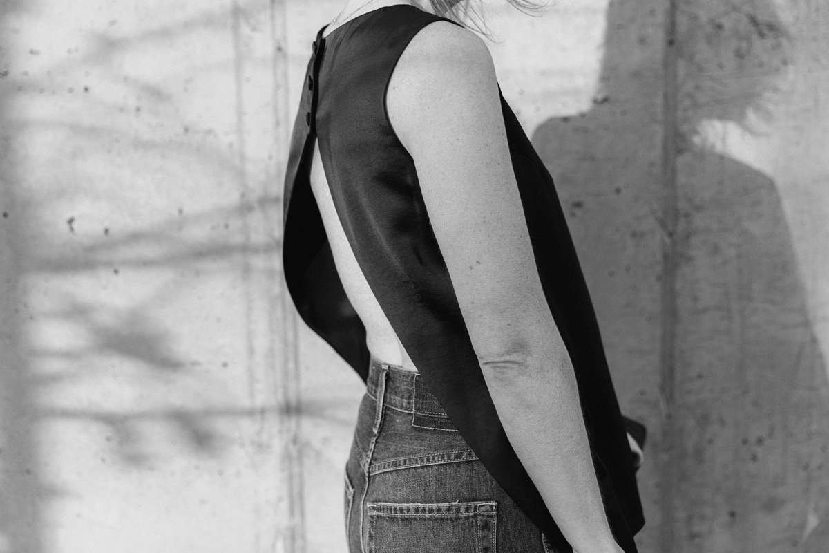 House of Dagmar Open Back Satin Top - Image 2 of 7