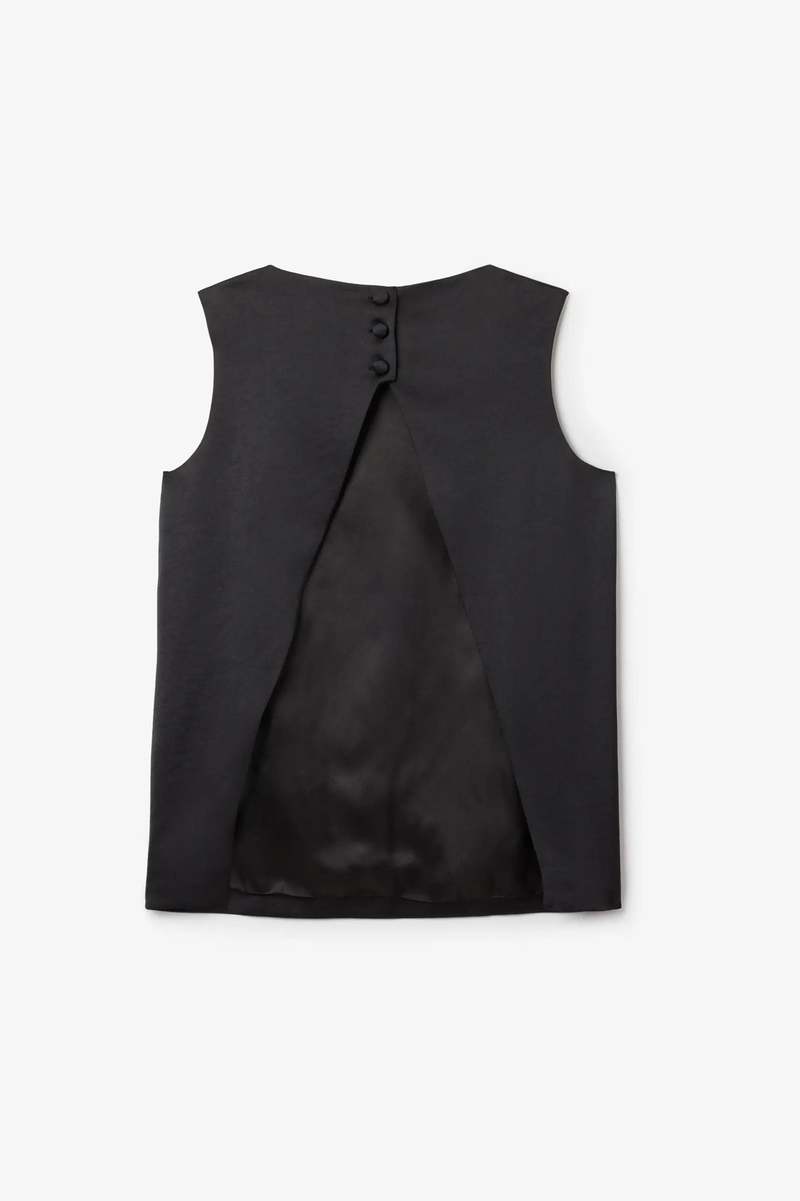 House of Dagmar Open Back Satin Top