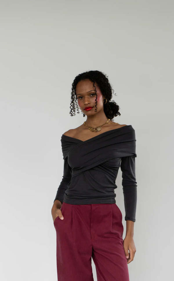 Rightful Owner Shawl Blouse