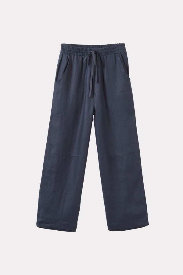 Caramel Caper Trouser - Navy