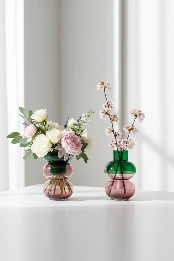 Cloudnola Green Pink Medium Bubble Vase