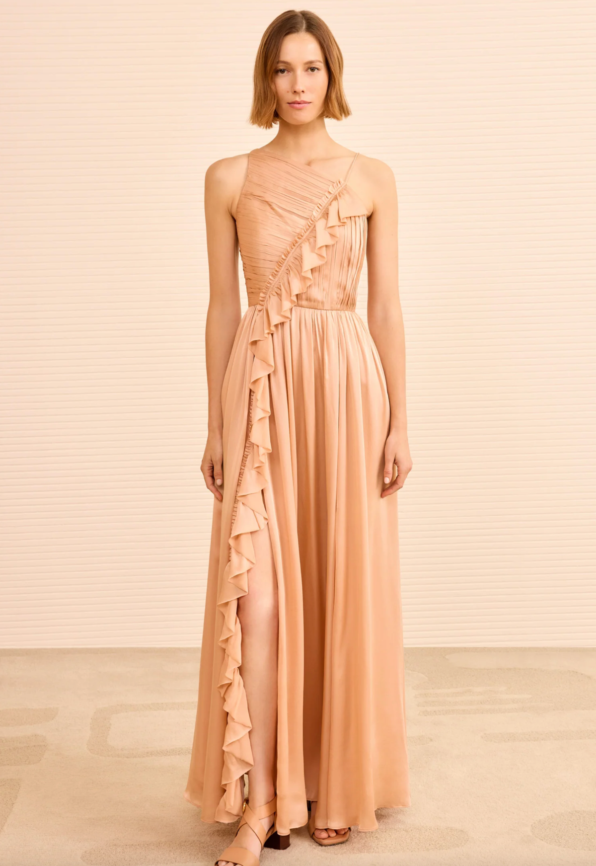Ulla Johnson Aisha Pleated Asymmetrical Gown - Image 2 of 6