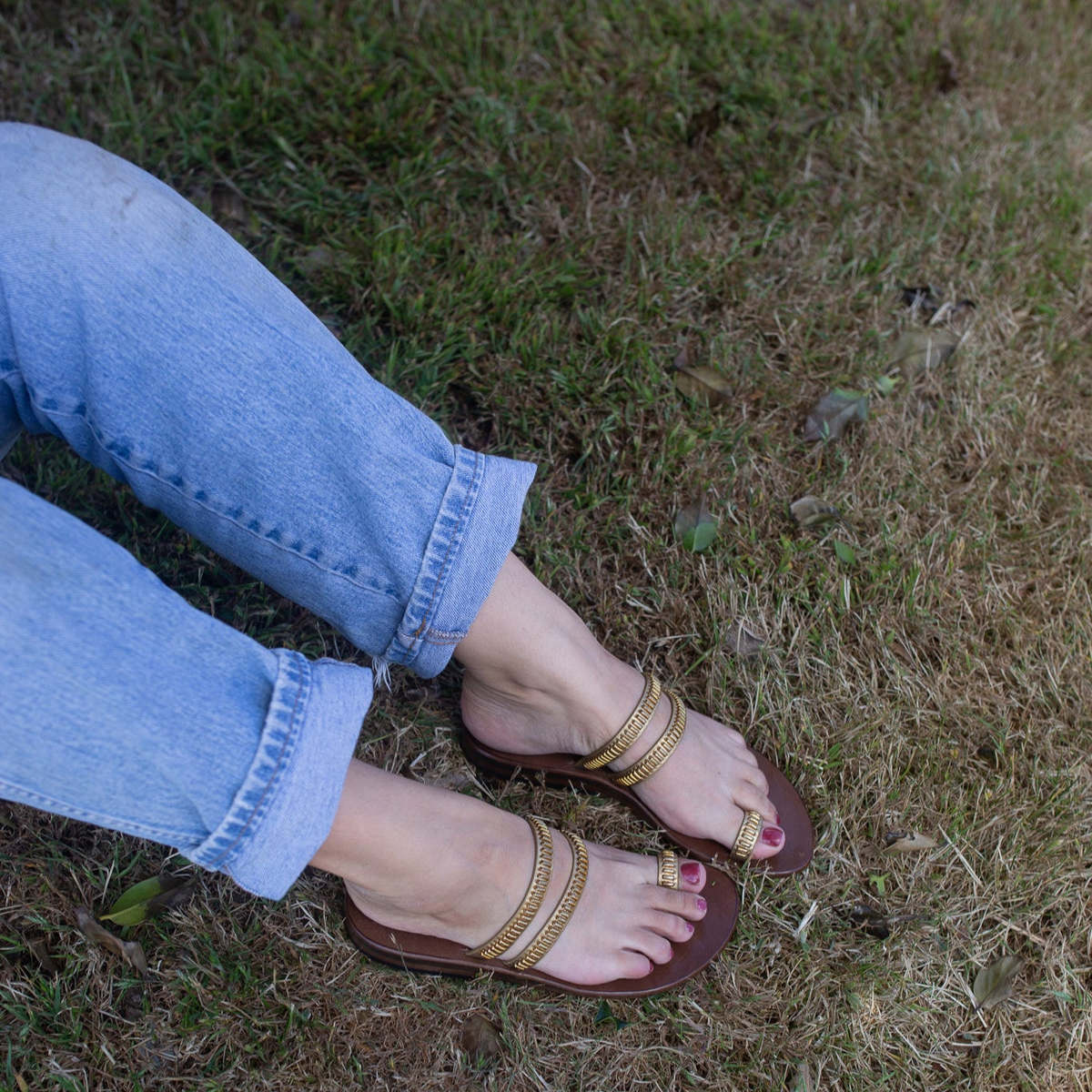 Calleen Cordero Designs Sumi Sandal - Neo Gold - Image 2 of 3