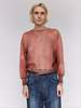 Taiga Takahashi LOT.603 Bleached Burgundy Cotton Sweatshirt - Thumbnail 1