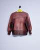 Taiga Takahashi LOT.603 Bleached Burgundy Cotton Sweatshirt - Thumbnail 8