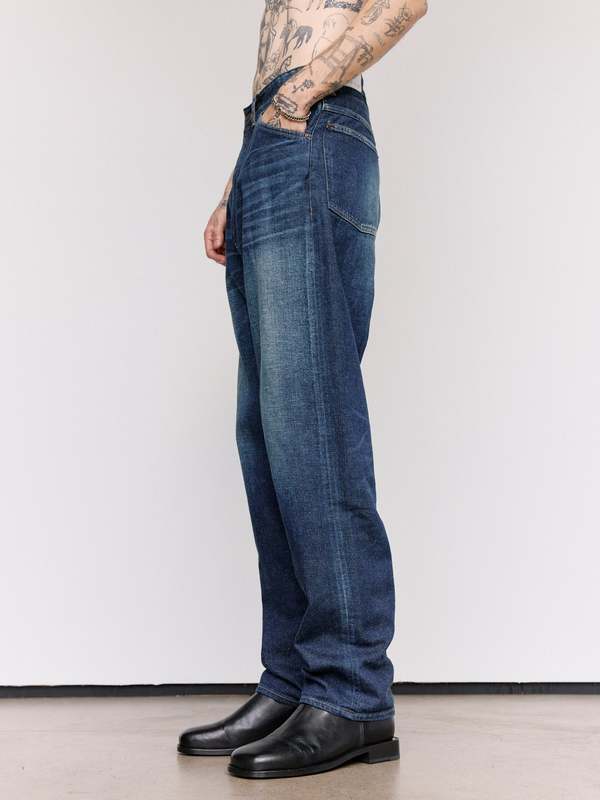 Taiga Takahashi LOT.702 Damaged Indigo Denim Trousers