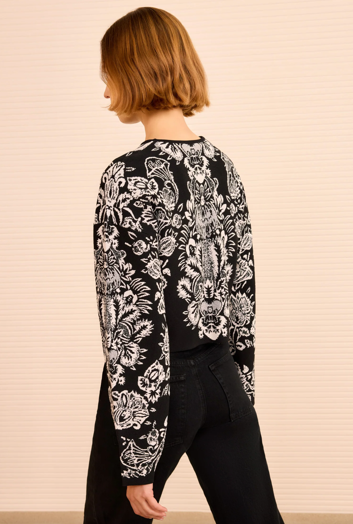 Ulla Johnson Elisa Long Sleeve Jacquard Pullover - Image 3 of 4