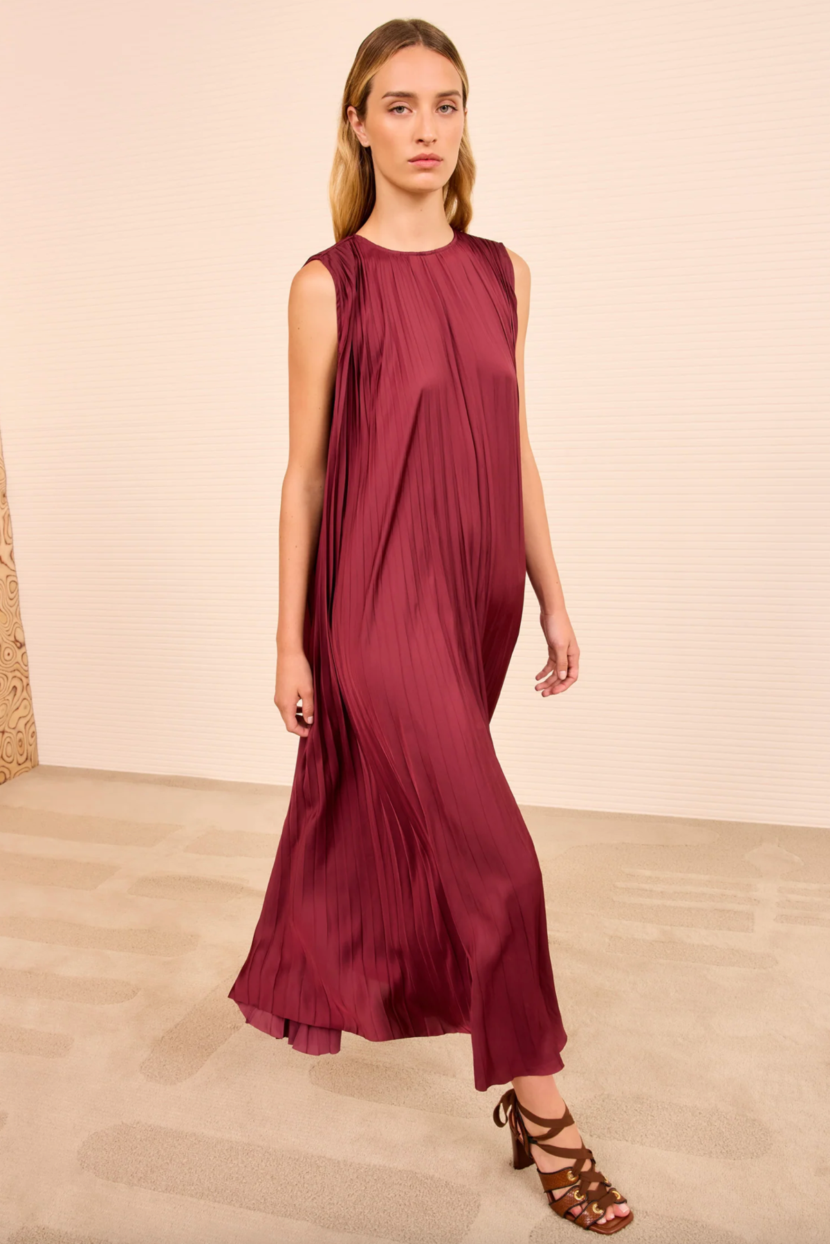 Ulla Johnson Fianna Pleated Midi Dress - Image 4 of 6