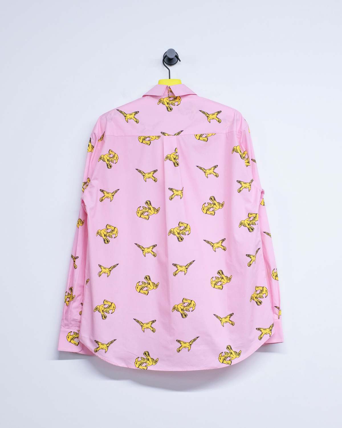 Marni Pink Gummy Poplin Cotton Ravens Shirt - Image 8 of 8