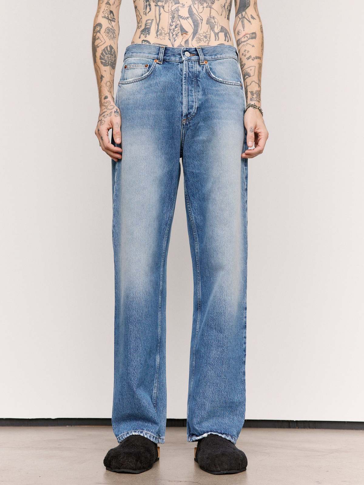Magliano Sky Ice Cotton Flattone Denim Jeans - Image 1 of 8