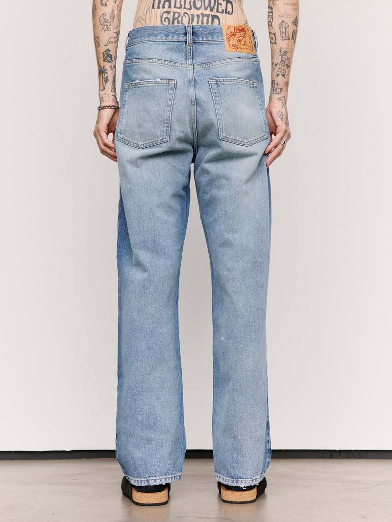 Magliano Sky Ice Cotton Flattone Denim Jeans