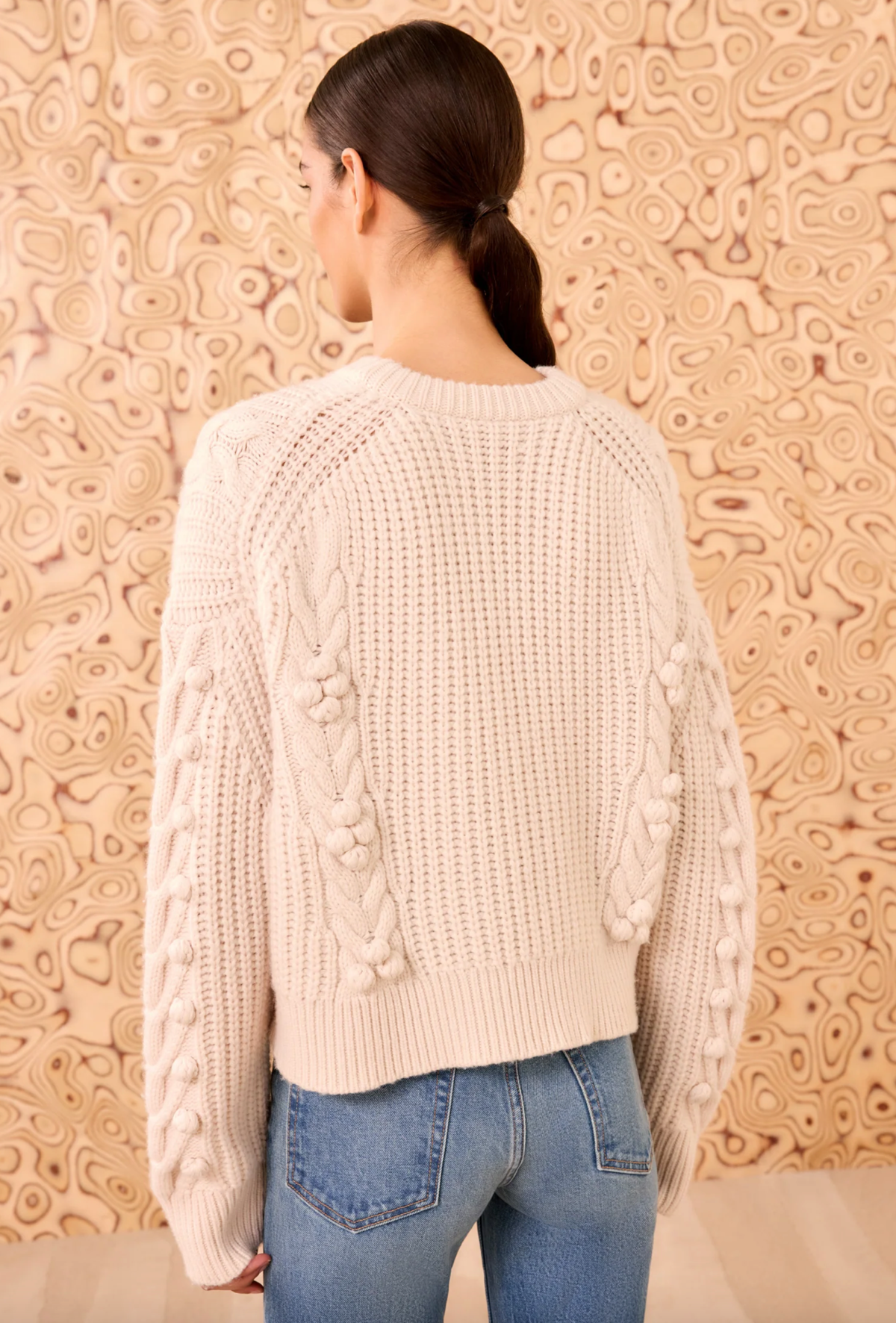 Ulla Johnson Indra Cable Knit Pullover - Image 3 of 4