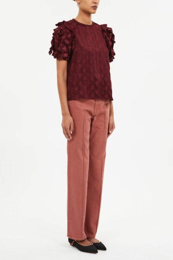 Ulla Johnson Opal Puff Sleeve Top