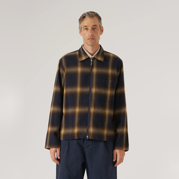 Universal Works Canyon Check Zip Shirt