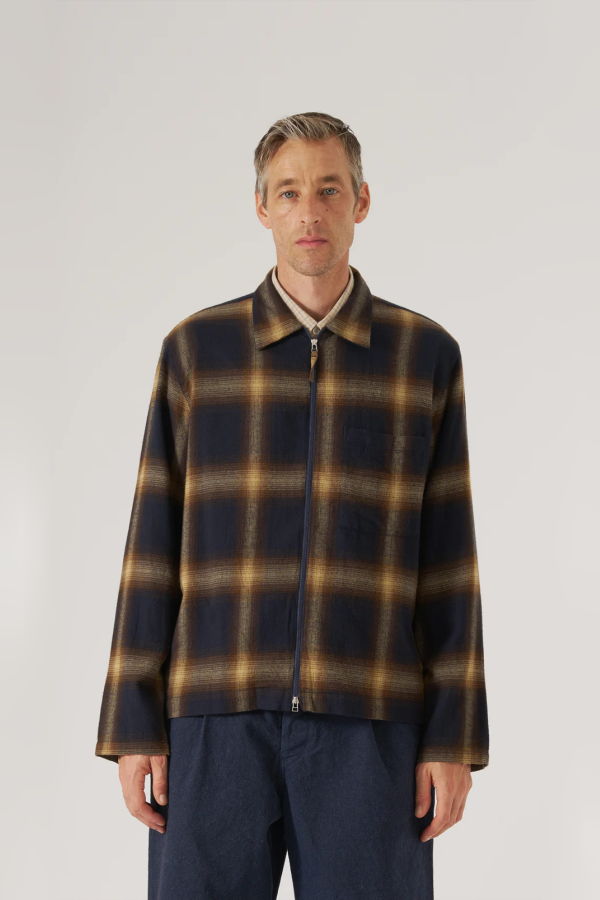 Universal Works Canyon Check Zip Shirt