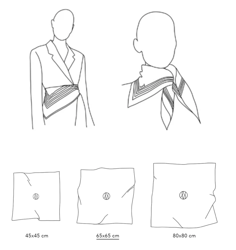 lescarf Wool Scarf 65 cm