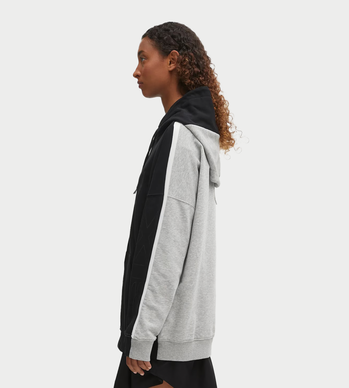 MM6 Maison Margiela Two Tone Zipped Hoodie - Image 2 of 8