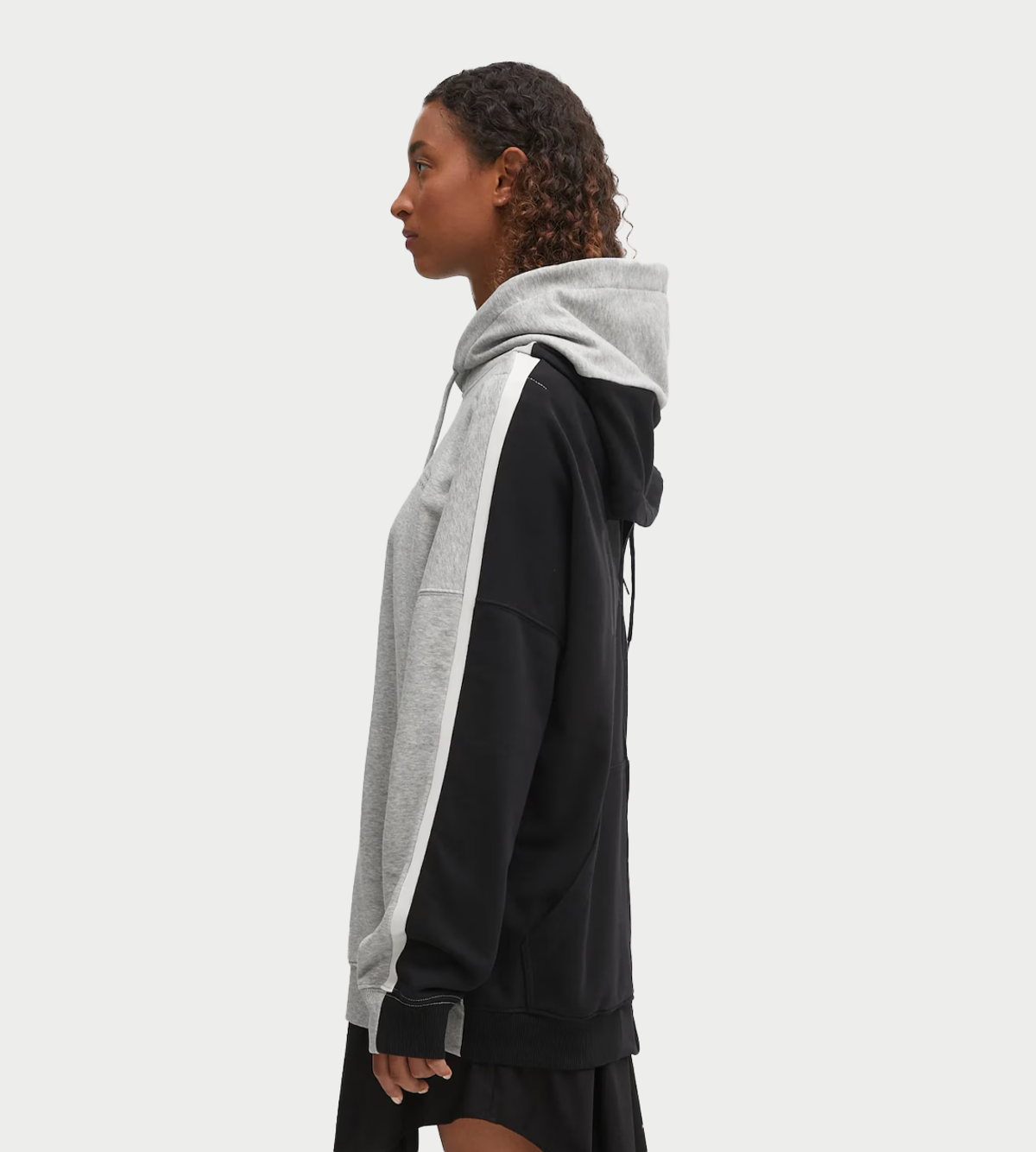 MM6 Maison Margiela Two Tone Zipped Hoodie - Image 5 of 8