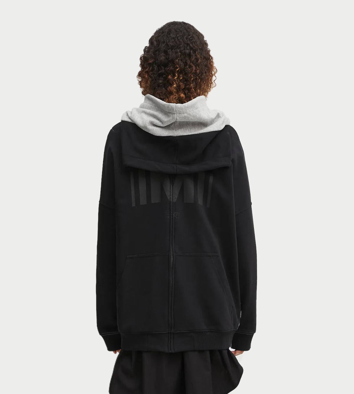 MM6 Maison Margiela Two Tone Zipped Hoodie - Image 7 of 8